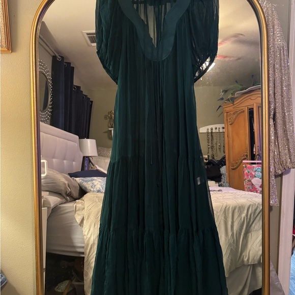 100%silk Laligne sheer dress xl - Picture 2 of 8